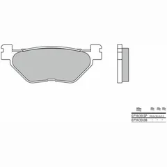 BREMBO Street Sintermetall Bremsbeläge - 07YA39SP für Yamaha FJR1300, SCR950, TDM900 Hyosung GV650AQUILA