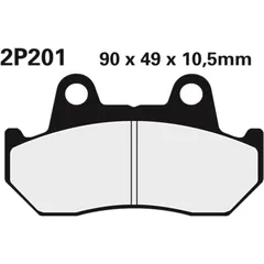 NISSIN Street Halbmetallische Bremsbeläge - 2P-201NS für Honda CB1100, CB400, CB450SCNIGHTHAWK