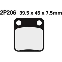 NISSIN Off-Road Halbmetallische Bremsbeläge - 2P-206GS für Suzuki DR125, DR200, DR250