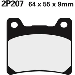 NISSIN Street Halbmetallische Bremsbeläge - 2P-207NS für Yamaha BT1100BULLDOG, FJ1100, FJ1200