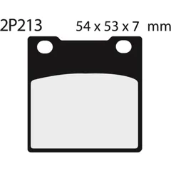 NISSIN Street Halbmetallische Bremsbeläge - 2P-213NS für Suzuki, Kawasaki, Honda