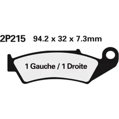 NISSIN Off-Road Halbmetallische Bremsbeläge - 2P-215GS für Honda CR125R, CR250R, CR500R
