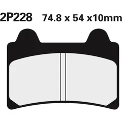 NISSIN Street Halbmetallische Bremsbeläge - 2P-228NS für Yamaha TDM850, TDR250, XV1600WILDSTAR