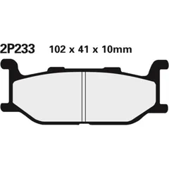 NISSIN Street Halbmetallische Bremsbeläge - 2P-233NS für Yamaha SCR950, SR400, XJ600N