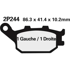NISSIN Street Halbmetallische Bremsbeläge - 2P-244NS für Honda, Suzuki, Yamaha