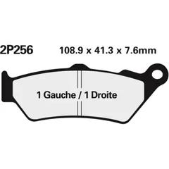 NISSIN Street Halbmetallische Bremsbeläge - 2P-256NS für BMW, für: Moto Guzzi, Ducati