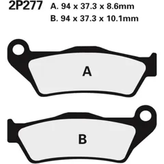 NISSIN Street Halbmetallische Bremsbeläge - 2P-277NS für BMW HP2MEGAMOTO, K1200R, K1200S