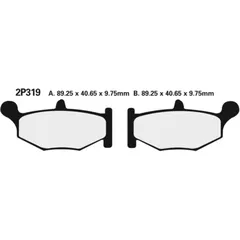 NISSIN Street Halbmetallische Bremsbeläge - 2P-319NS für Suzuki DL1000V-STROM, GSR600, GSX1300B-KING