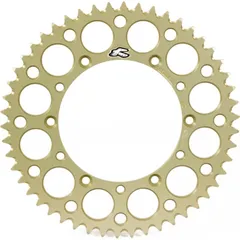 RENTHAL Aluminium Ultra-Light Self-Cleaning Hard Anodized Rear Sprocket - 520 for KTM, Husqvarna, Husaberg 224U-520-52GPHA