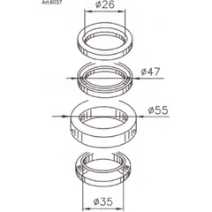 BUZZETTI Steering Bearings for Kymco DOWNTOWN/SUPERDINK125, DOWNTOWN300, PEOPLE250 Honda FJS400SILVERWING, SH300