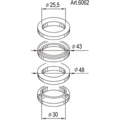 BUZZETTI Steering Bearings for Peugeot KISBEE504T
