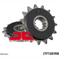 JT SPROCKETS Stahl geräuscharmes vorderes Ritzel 1381 - 520 für Honda CB500F, CB500X, CBR500R