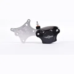 BERINGER Bremssattel axial Classic 2 Kolben schwarz mit Befestigungsfuß