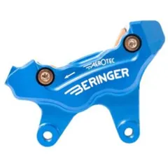 BERINGER Aerotec® MX Left Axial Bremssattel 4-Kolben Blau für Kawasaki KX250, KX250F, KX450 Suzuki RM-Z250, RM-Z450