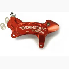 BERINGER Aerotec® Bremssattel axial links 6 Kolben Ø 27 mm rot für TM Racing EN250, EN2502T, EN2504T