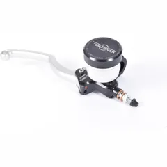 BERINGER Classic Hauptbremszylinder axial Ø 20,5 mm Behälter geschraubt schwarz (Hebel Typ A - 16 cm silber)