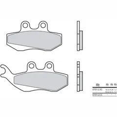 BREMBO Scooter Carbon Keramik Bremsbeläge - 07012CC für Gilera, Malaguti, Aprilia