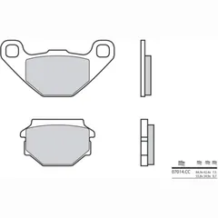 BREMBO Scooter Carbon Keramik Bremsbeläge - 07014CC