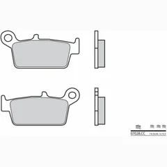 BREMBO Scooter Carbon Keramik Bremsbeläge - 07028CC für Honda SRX50SHADOW Kymco SUPER950