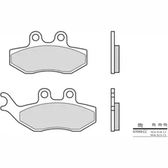 BREMBO Scooter Carbon Keramik Bremsbeläge - 07049CC für Peugeot, Beta, Malaguti