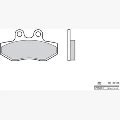 BREMBO Scooter Carbon Keramik Bremsbeläge - 07068CC für MBK FLAMEX125 Yamaha CYGNUS125