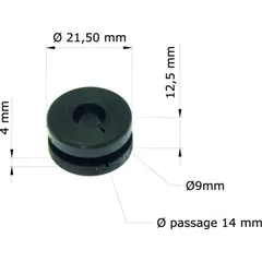 Silent Bloc TourmaxHondaXR250/650 10-fach für CB750, CB900FHORNET, CBF600N
