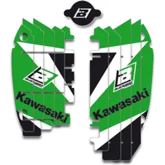 BLACKBIRD Dream Graphic 3 Radiator Louvers Graphic Kit Green for: Kawasaki KX250F
