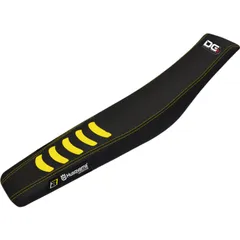 BLACKBIRD Double Grip 3 Seat Cover Black/Yellow for: Husqvarna for CR125, CR250, TC2504T