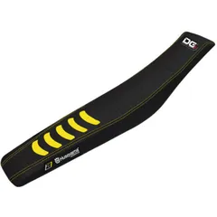 BLACKBIRD Double Grip 3 Seat Cover Black/Yellow for: Husqvarna for FC250, FC350, FC450