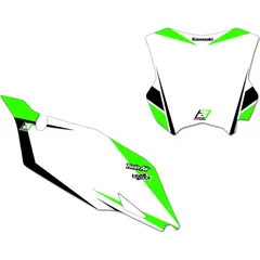 BLACKBIRD Graphic Plate Stickers for: Kawasaki KX250F