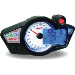 KOSO RX1N GP Style Multifonction Speedometer White Background Universal