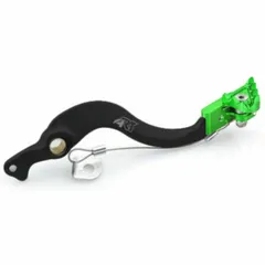 ART Factory Brake Pedal Black Anodized Aluminium/Green Tip for KX250, KX250F