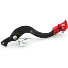 ART Factory Brake Pedal Black Anodized Aluminium/Red Tip for EC125, EC200, EC250