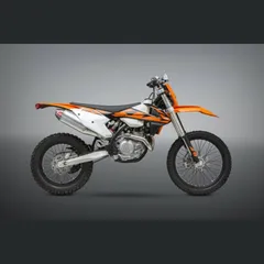 YOSHIMURA RS-4 Signature Series Muffler Aluminum/Carbon End Cap for: KTM/Husqvarna for FC450, FE501, FX450 450SX-F, 500EXC-F