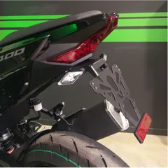 V PARTS License Plate Holder Black for: Kawasaki Ninja 400 for NINJA400