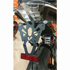 V PARTS License Plate Holder Black for: KTM Duke 125/200/390 for 125DUKE, 200DUKE, 390DUKE