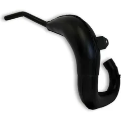 BIG ONE Vintage Expansionstopf Schwarz Stahl für Yamaha DT125 EXDT125LC3BLK