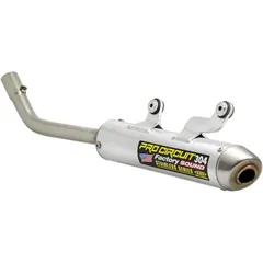 PRO CIRCUIT 304 Muffler Brushed Aluminum/Stainless Steel End Cap for: KTM/Husqvarna for Husqvarna TC250, TE250, TE300 250SX, 250XC