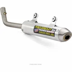 PRO CIRCUIT 304 Muffler Brushed Aluminum/Stainless Steel End Cap for: KTM for 250SX, 300EXC