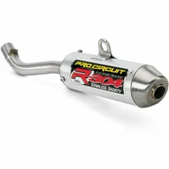 PRO CIRCUIT R-304 Muffler Brushed Aluminum/Stainless Steel End Cap KTM/Husqvarna 65 for GAS GAS