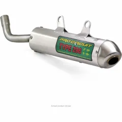 PRO CIRCUIT 296 Schalldämpfer Aluminium/Edelstahl Endkappe für KTM 250EXC, 250SX, 250XC Husqvarna TC250, TE250, TE300