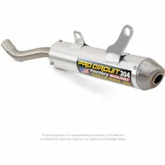 PRO CIRCUIT 304 Schalldämpfer Aluminium gebürstet/Endkappe Edelstahl für: Honda CR250R SH92250-SE