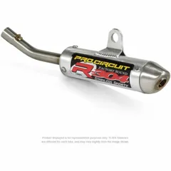 PRO CIRCUIT R-304 Muffler Brushed Aluminum/Stainless Steel End Cap for: KTM SX65 for 65SX