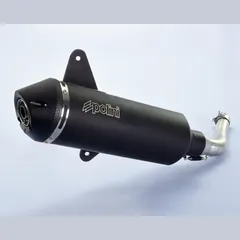 POLINI Full Exhaust System - Black Aluminium Vespa for GTS300HPE, VESPAGTS, VESPAGTV