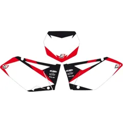 BLACKBIRD Graphic Plate Stickers White for: Suzuki RM125/250 for RM250