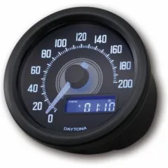 LSL Daytona Velona Speedometer Black