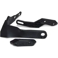 RACETECH HP3 Adventure Handschützer Kunststoff Bar Set Schwarz