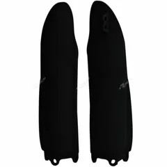 RACETECH Fork Guards - Black for TT-R125, YZ125, YZ250