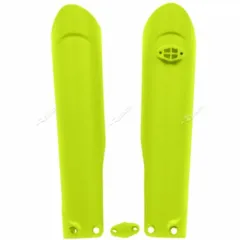 RACETECH Fork Guards - Neon Yellow for 125SX, 125XC-W, 150EXC