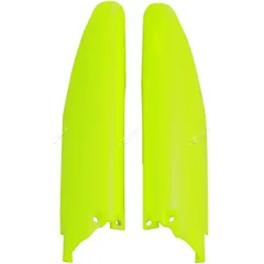 RACETECH Fork Guards - Neon Yellow for Suzuki RM-Z250, RM-Z450